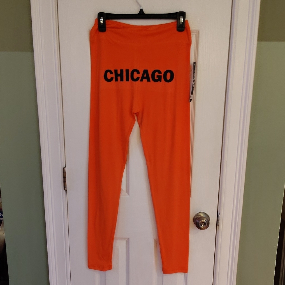 Vibrant Orange Women's Leggings - Picture 5 of 5